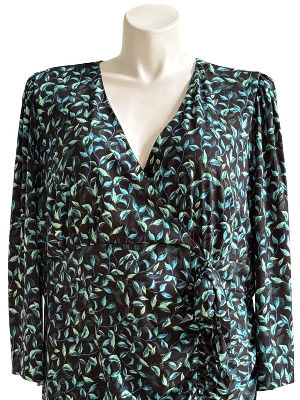 Torrid NWT Women's Maxi Studio Knit Hi-Low Dress Watercolor Print Size 22 - Picture 5 of 13